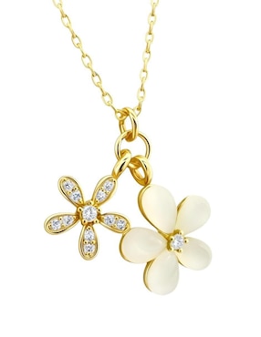 Collar de flor Zvezda Aurore de chapa de oro 18 K