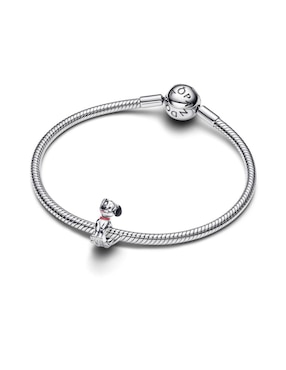 Charm de perro Pandora Disney x Pandora Patch de plata P 925