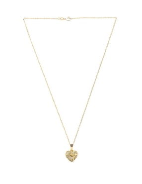 Collar de corazón Zvezda Aurore de chapa de oro 18 K