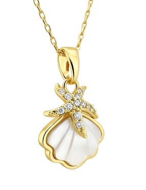 Collar de concha Zvezda Aurore de chapa de oro 18 K