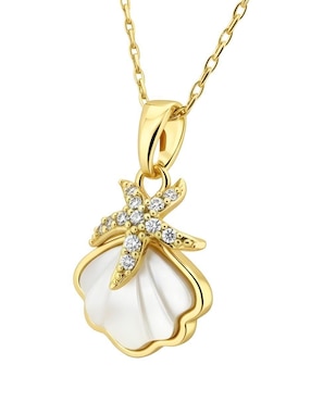 Collar de concha Zvezda Aurore de chapa de oro 18 K