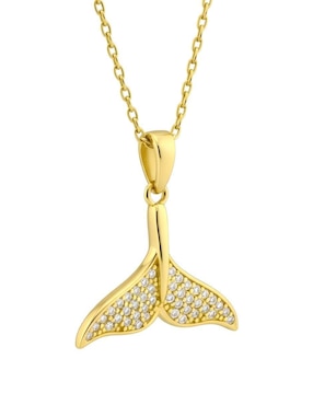 Collar de cola ballena Zvezda Aurore de chapa de oro 18 K