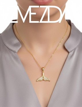 Collar de cola ballena Zvezda Aurore de chapa de oro 18 K