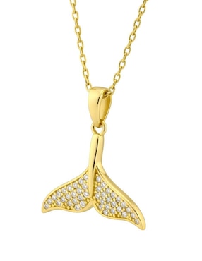 Collar de cola ballena Zvezda Aurore de chapa de oro 18 K
