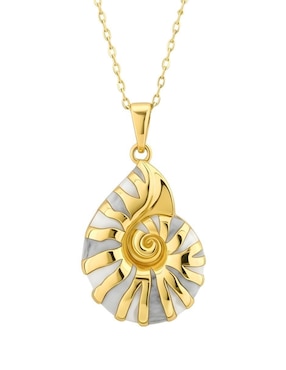 Collar de caracol Zvezda Aurore de chapa de oro 18 K