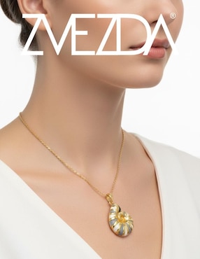 Collar de caracol Zvezda Aurore de chapa de oro 18 K