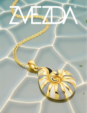 Collar de caracol Zvezda Aurore de chapa de oro 18 K