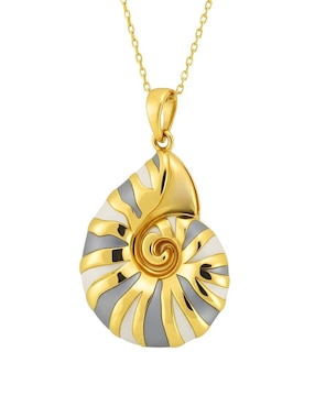 Collar de caracol Zvezda Aurore de chapa de oro 18 K