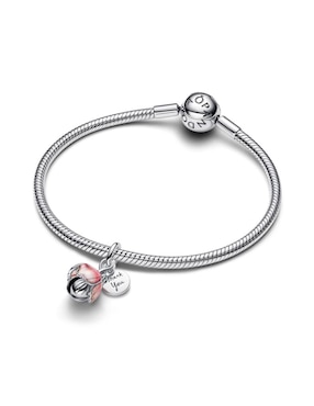 Charm de flor Pandora Moments de plata P 925 cristal