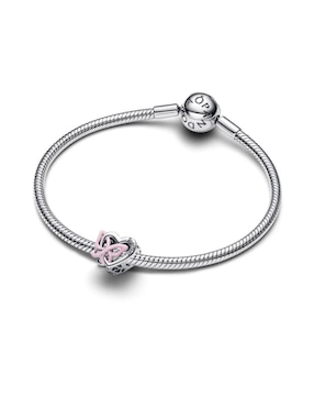 Charm de corazón Pandora Moments de plata P 925