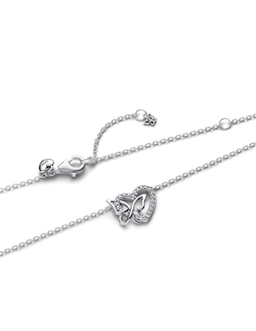 Collar de corazón Pandora Moments de plata P 925