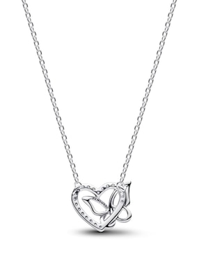 Collar de corazón Pandora Moments de plata P 925