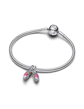 Charm de pájaro Pandora Moments de plata P 925 cristal