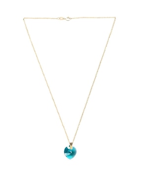 Aretes y collar de corazón Zvezda Aurore 18 K cristal