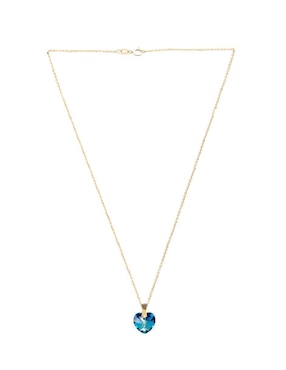Aretes y collar de corazón Zvezda Aurore 18 K cristal