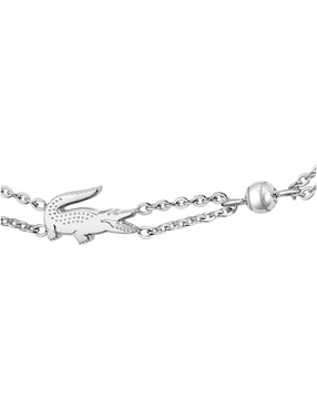 Brazalete Lacoste Crocodile acabado brillante