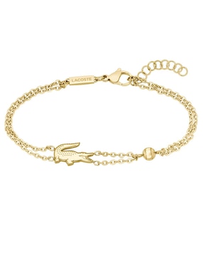 Brazalete Lacoste Crocodile acabado brillante