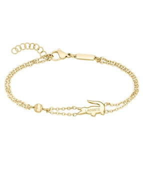 Brazalete Lacoste Crocodile acabado brillante