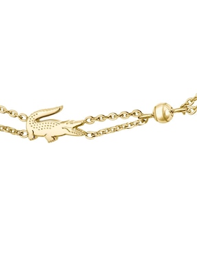 Brazalete Lacoste Crocodile acabado brillante
