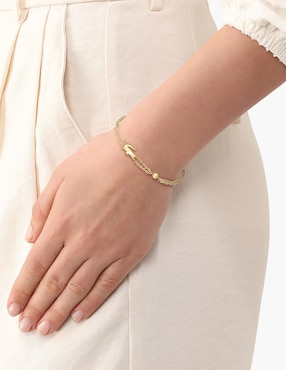 Brazalete Lacoste Crocodile acabado brillante