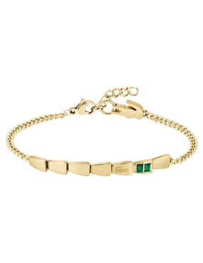 Brazalete Lacoste con cristal Crocodelle acabado brillante