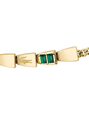 Brazalete Lacoste con cristal Crocodelle acabado brillante