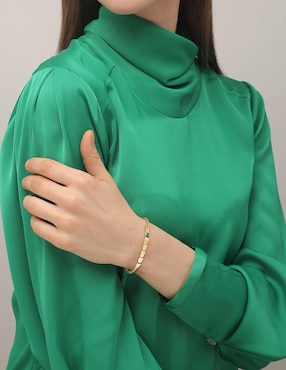 Brazalete Lacoste con cristal Crocodelle acabado brillante