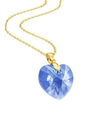 Aretes y collar de corazón Zvezda Aurore 18 K cristal