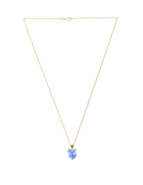 Aretes y collar de corazón Zvezda Aurore 18 K cristal