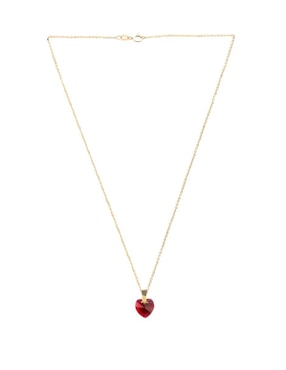Aretes y collar de corazón Zvezda Aurore 18 K cristal