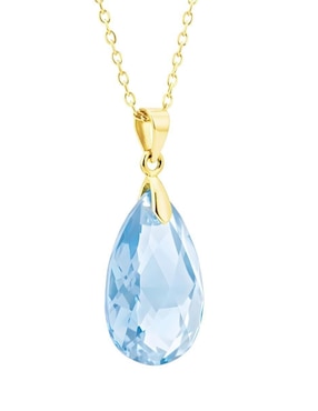 Aretes y collar de gota Zvezda Aurore 18 K cristal