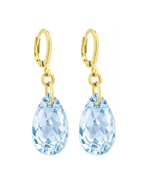 Aretes y collar de gota Zvezda Aurore 18 K cristal