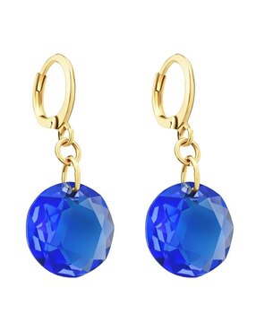 Aretes y collar Zvezda Aurore con acabado chapa de oro 18 K cristal