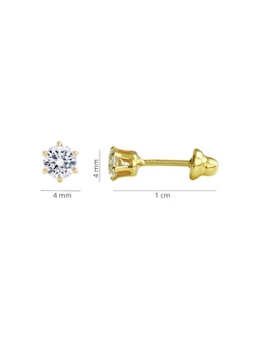 Aretes y collar de mariposa Mancini con acabado chapa de oro 14 K zirconia
