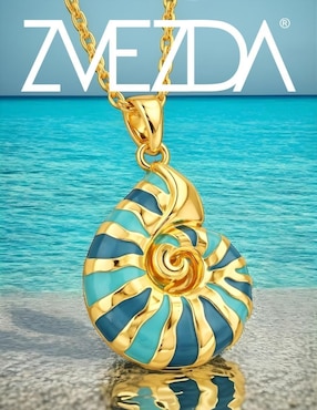 Collar de caracol Zvezda Aurore 18 K