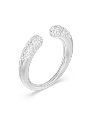 Anillo Guess Moon Drops circonita pavé