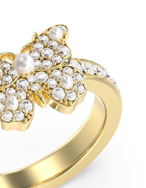 Anillo de mariposa Guess Borboleta circonita pavé