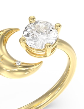 Anillo de estrella Guess Aurora circonita brillante