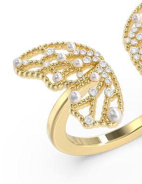 Anillo de mariposa Guess Borboleta circonita pavé