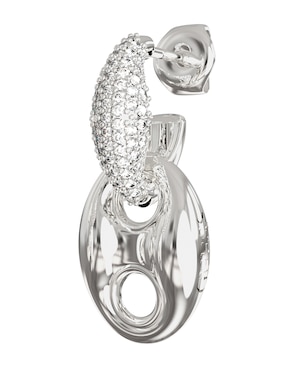 Aretes cortos Guess con acabado pavé circonita