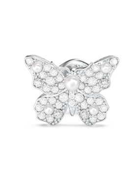Aretes cortos de mariposa Guess Borboleta con acabado pavé circonita