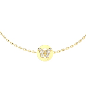 Brazalete Guess con circonita Borboleta acabado pavé