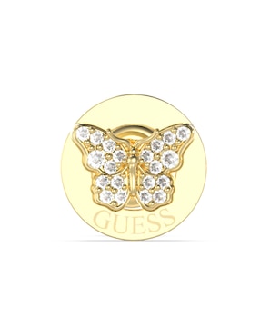 Aretes cortos de mariposa Guess con acabado pavé circonita