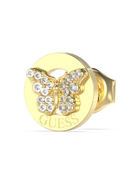 Aretes cortos de mariposa Guess con acabado pavé circonita