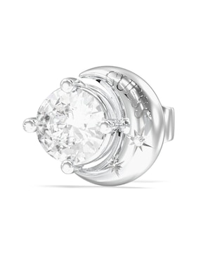 Aretes cortos de luna Guess Aurora con acabado pavé circonita
