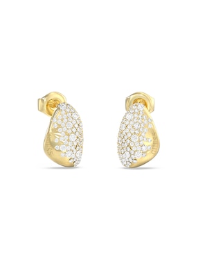 Aretes cortos de gota Guess con acabado pavé circonita