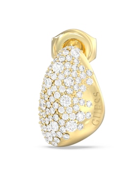 Aretes cortos de gota Guess con acabado pavé circonita