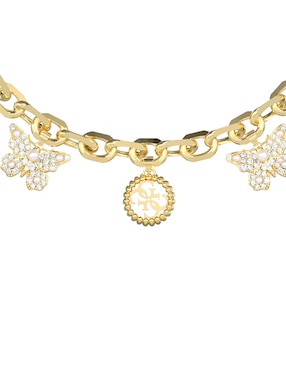 Brazalete Guess con circonita Borboleta acabado pavé