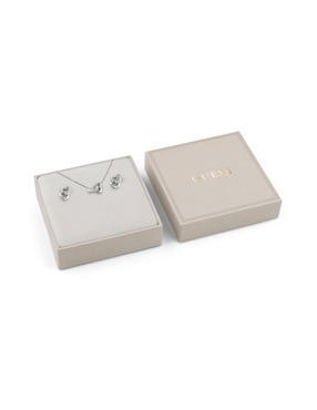 Set de collar y aretes Guess Beloved circonita