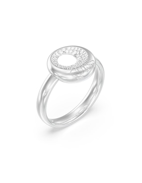 Anillo Guess Moon Drops circonita pavé